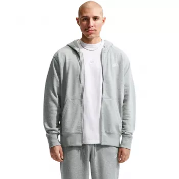 Nike Club Fleece męska bluza z kapturem i okrągłym dekoltem, szara FN3884 063 M
