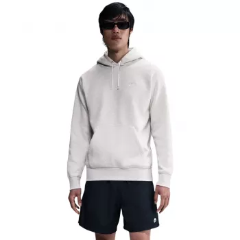 Nike Club Fleece Bluza męska z kapturem Ciemnoszary melanż/Biały XL