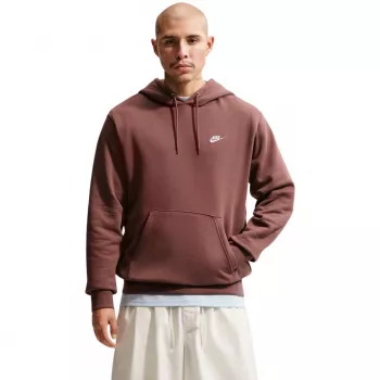 Nike Club Fleece Bluza z Kapturem Pullover Męska Brązowa FN3859 502 Rozmiar L