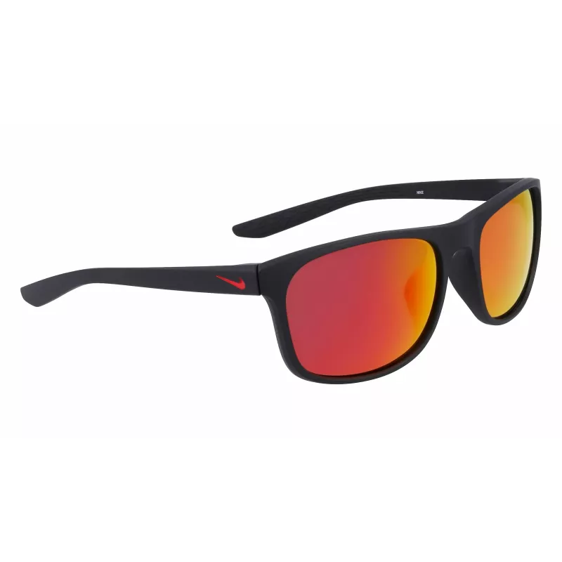 NIKE ENDURE MFJ Unisex Sport Sunglasses - Matte Black Frame, Grey Lens, 59mm