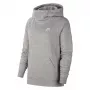 Nike Essentials Damska Bluza z Golfem z Polarowym Wnętrzem Ciemnoszary Melange Rozmiar S
