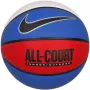 Piłka do koszykówki Nike Everyday All Court 8P, rozmiar 7, bez powietrza, niebieska/biała/czerwona