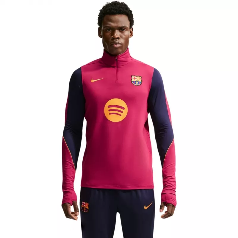 Nike FC Barcelona Strike Męska Bluza Piłkarska Ciemny Burak/Czarny XL
