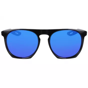 NIKE FLATSPOTXXIIM Okulary przeciwsłoneczne Unisex - Czarna oprawka, soczewki w kolorze dymnego szarości, 52/20/145 mm
