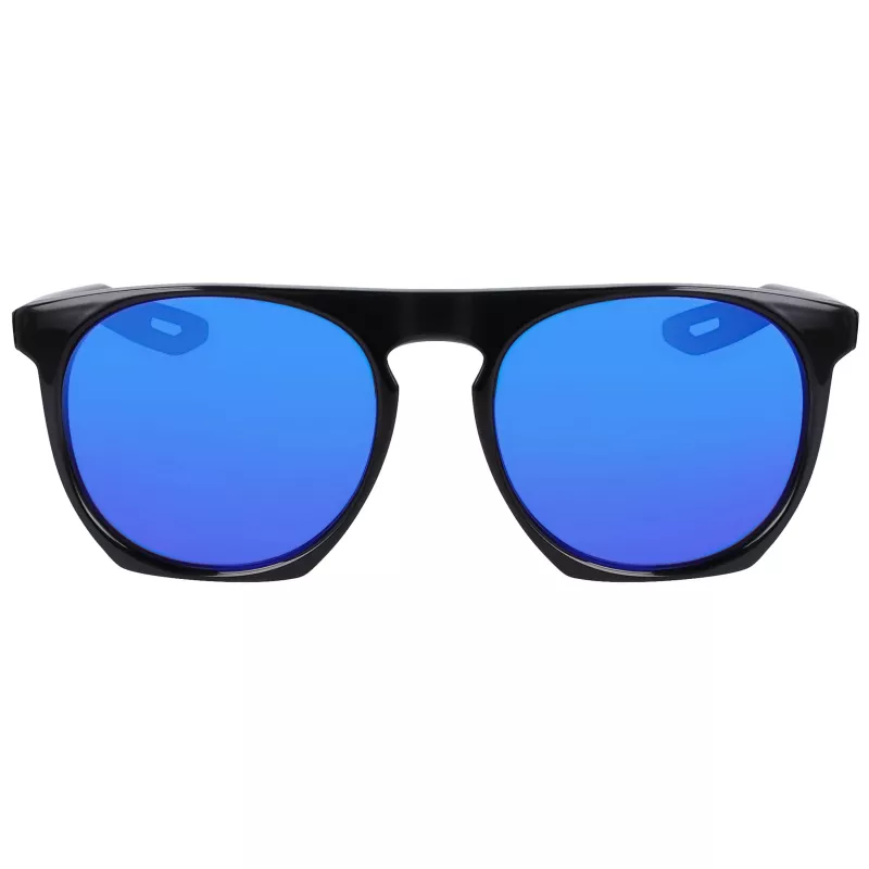 NIKE FLATSPOTXXIIM Okulary przeciwsłoneczne Unisex - Czarna oprawka, soczewki w kolorze dymnego szarości, 52/20/145 mm