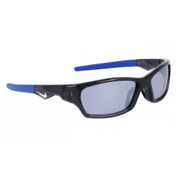 Okulary przeciwsłoneczne Nike Jolt dla dzieci - matowa czerń / dymny szary - soczewki 57 mm
