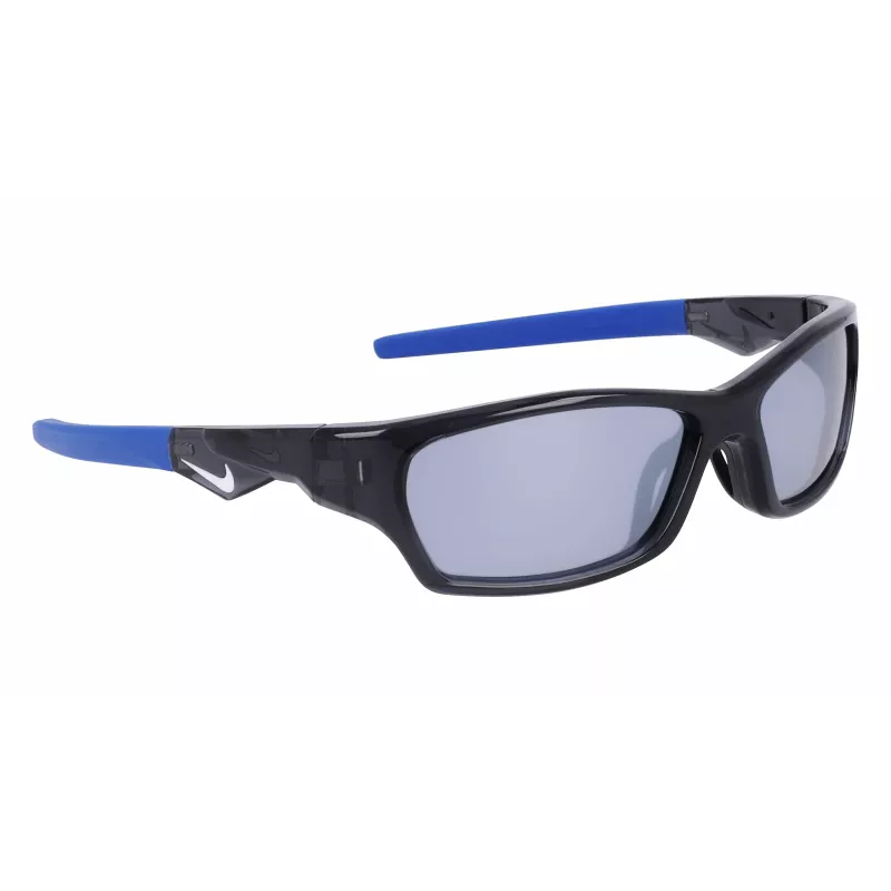Okulary przeciwsłoneczne Nike Jolt dla dzieci - matowa czerń / dymny szary - soczewki 57 mm