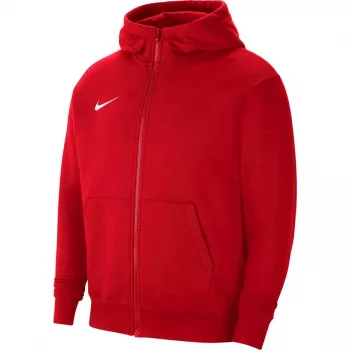Nike Park 20 Fleece Bluza z kapturem zapinana na zamek czerwona uniwersytecka CW6891 657
