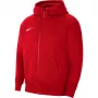 Nike Park 20 Fleece Bluza z Kapturem Pełny Zamek University Red CW6891-657
