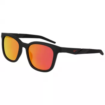 NIKE Unisex Radeon Sunglasses - 52/20/145 mm - Matte Black Frame, Smoke Grey Lens