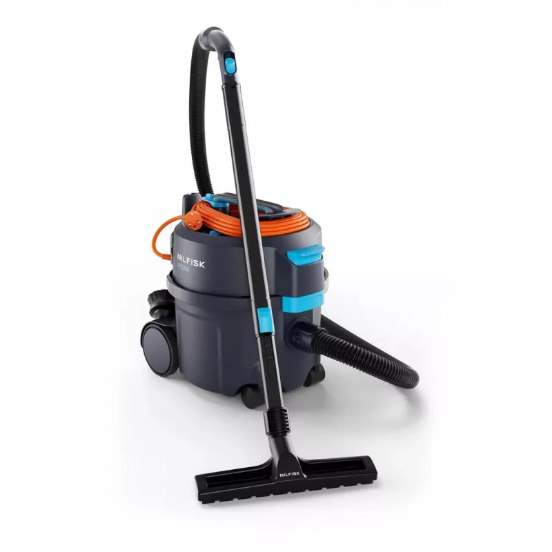 Nilfisk 107421157 Odkurzacz suchy z tworzywa z recyklingu, 800 W, 10 L, 69 dB, kabel 10 m