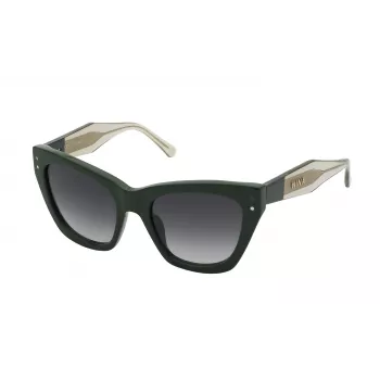 Okulary przeciwsłoneczne NINA RICCI damskie kocie oko SNR3235406WT Biały Żółw Szary Gradient 54mm