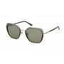 Okulary przeciwsłoneczne damskie NINA RICCI SNR359540AG1 - Oprawka motylkowa z acetatu w kolorze havana z brązowymi soczewkami gradientowymi