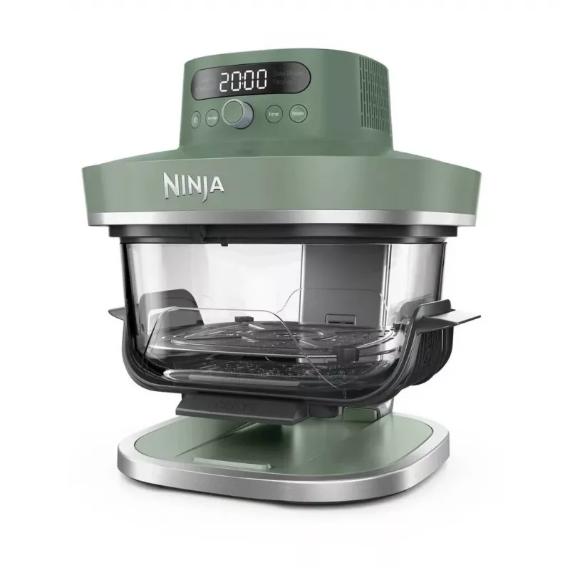 Ninja AS090EUGN 5-in-1 XL Glass Air Fryer Crispi Pro, 5.7 L, 2050 W, Moss Green