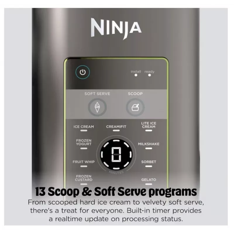 Ninja Creami Scoop & Swirl 13-in-1 Maszyna do lodów i slushy 0.48L Niebieska EU NC702EU