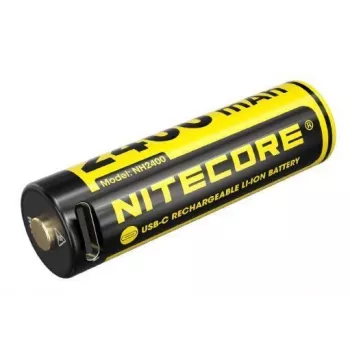 NITECORE NH2400 Akumulator Li-ion AA 2 szt. | Stałe napięcie 1,5 V, ładowanie USB-C, 2400 mWh