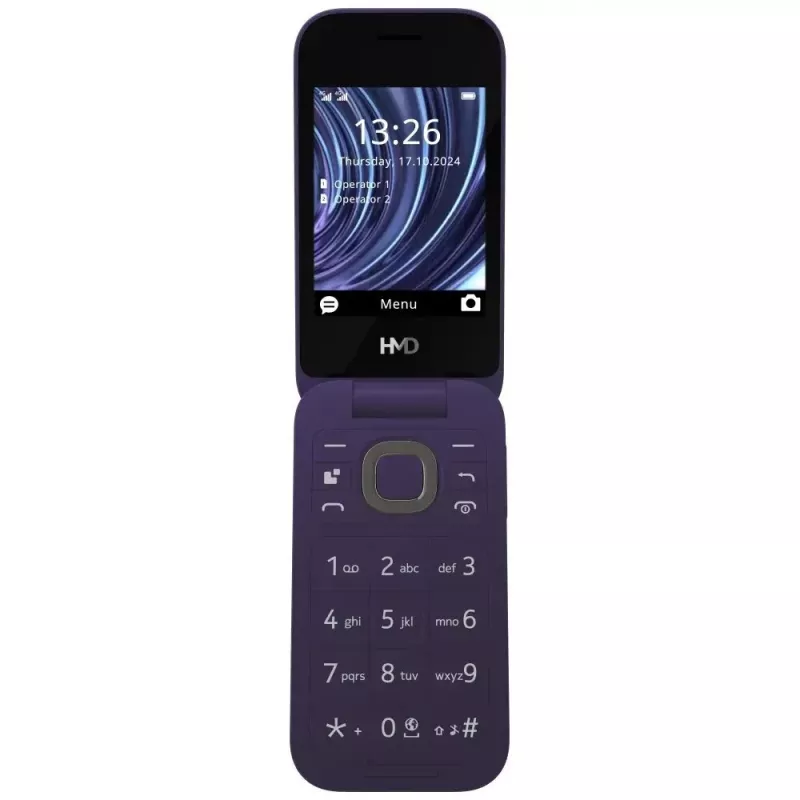 Nokia 2660 Flip TA-1711 DS Purple 4G Feature Phone