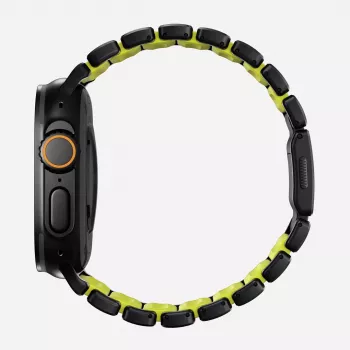 NOMAD Stratos Band - Titanium Bracelet for Apple Watch 49mm z FKM (Black Titanium, Volt FKM)