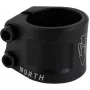 North Axe Double Clamp - 6061-T6 Aluminum, 31.8mm/34.9mm Compatible, Anodized Finish