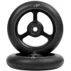 North Index Pro Scooter Koła 2-pak – 110mm 88A High-Rebound Urethane, ABEC 9 Łożyska (Czarny/Czarny)