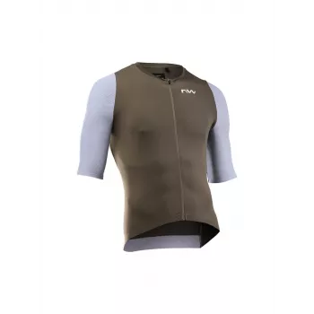Northwave Extreme Evo koszulka z krótkim rękawem brązowa - rozmiar L