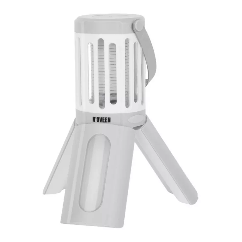 Noveen 2w1 Lampa Owadobójcza z Oświetleniem LED IPX4 Wodoodporna 40m² Zasięg 1000V Zasilana Bateryjnie