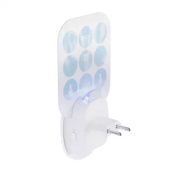 Lampa owadobójcza Noveen 2w1 Zabójca owadów + Światło nocne, regulowana wtyczka, do 30 m²