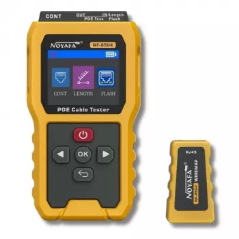 Tester PoE NOYAFA NF-8504 z detekcją pinoutu i pomiarem mocy
