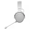 Nubi NH1 Przewodowy Nauszny Headset Gamingowy z Podświetleniem RGB, Przetwornikami 50mm, Mikrofonem Izolującym Hałas - Biały