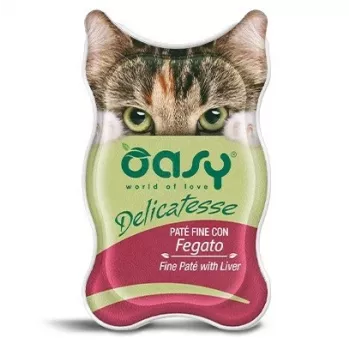 OASY Delicatesse Fine Paté z Wątróbką Mokra Karma dla Kotów 85g