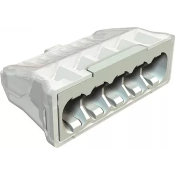OBO BETTERMANN 61 525 LGR Złącze wtykowe Push-in 5-biegunowe 0,5-2,5mm² Jasnoszare RAL7035 2054507