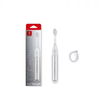 Szczoteczka elektryczna Oclean Ease Pro Silver z technologią Sonic, 5 trybów szczotkowania, ładowanie USB-C, wodoodporność IPX7, bateria na 180 dni
