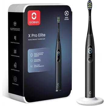 Oclean X Pro Elite Soniczna Szczoteczka Elektryczna – 42 000 VPM, Bluetooth 5.0, Inteligentna Analiza AI, Wodoszczelność IPX7, Czarna