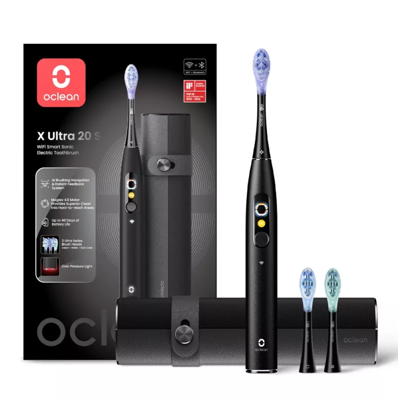 OCLEAN X Ultra 20 S Black Electric Toothbrush