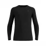 Odlo BL Top koszulka z długim rękawem i kołnierzem typu crew neck Merino 260 męska warstwa bazowa, czarna, rozmiar L
