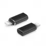 Adapter OEM USB-C żeński na Lightning męski czarny