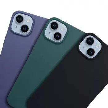 Etui OEM do Honor X6c Matowy Niebieski Silikonowy Tylny Pokrowiec