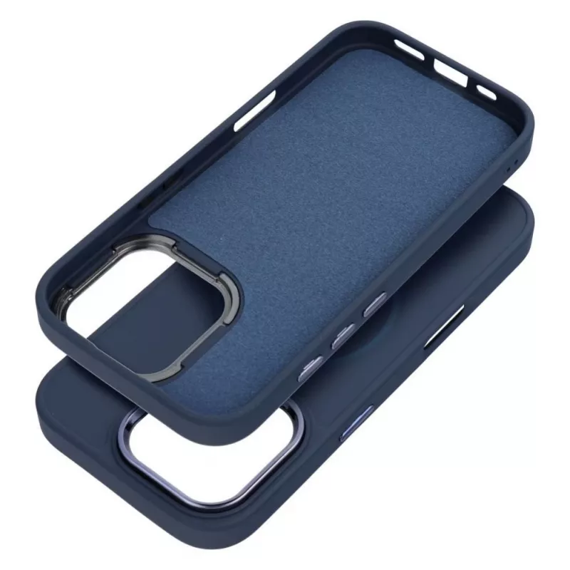 Etui OEM do iPhone 13 Mini Frame Mag Cover kompatybilne z MagSafe granatowe
