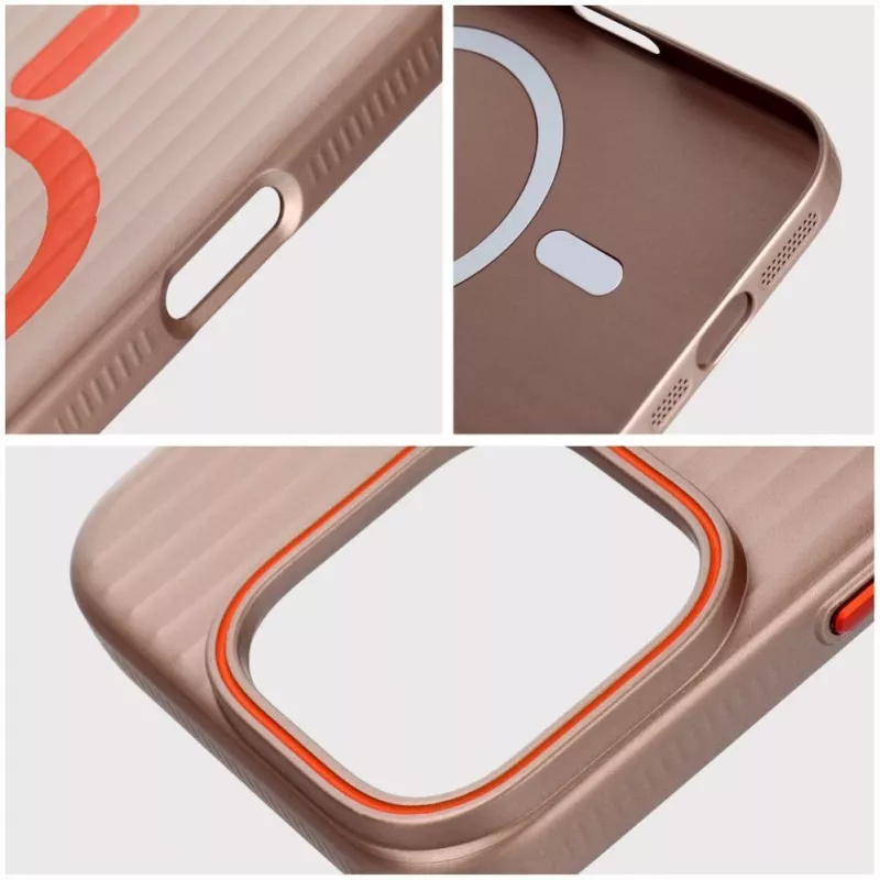 Etui OEM do iPhone 15 Pro Max, kompatybilne z MagSafe, Titanium Desert