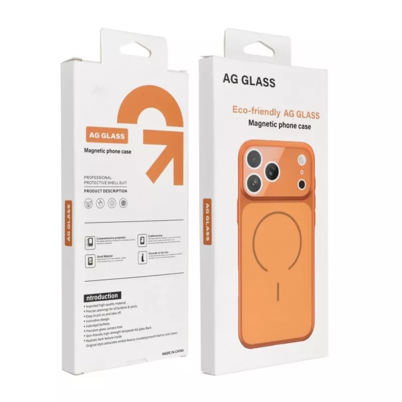 Etui OEM do iPhone 17 AIR Make 17 kompatybilne z MagSafe Pomarańczowy