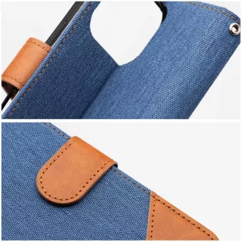OEM Flip Case do iPhone 16 Pro Max Jeans Book Niebieski