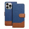 OEM Flip Case do iPhone 16 Pro Max Jeans Book Niebieski