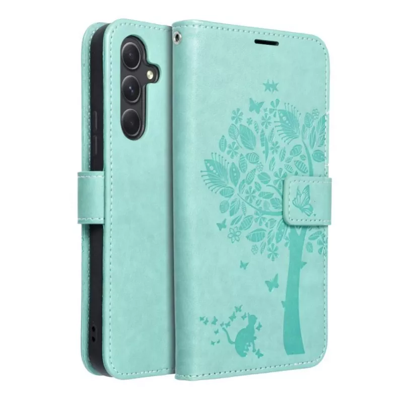 OEM Etui typu Flip dla Samsung Galaxy A54 5G Mezzo Book Tree Green