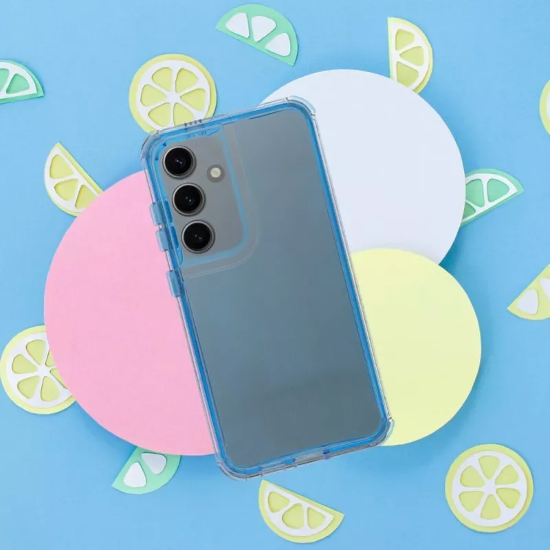 OEM MATRIX CLEAR Etui do Samsung Galaxy A35 5G - Przezroczysty Niebieski