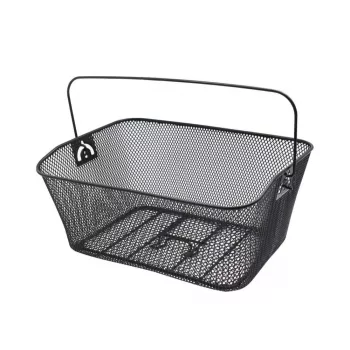 Tylny koszyk rowerowy OEM FSBKT-033 czarny, stalowy drut, 20 l
