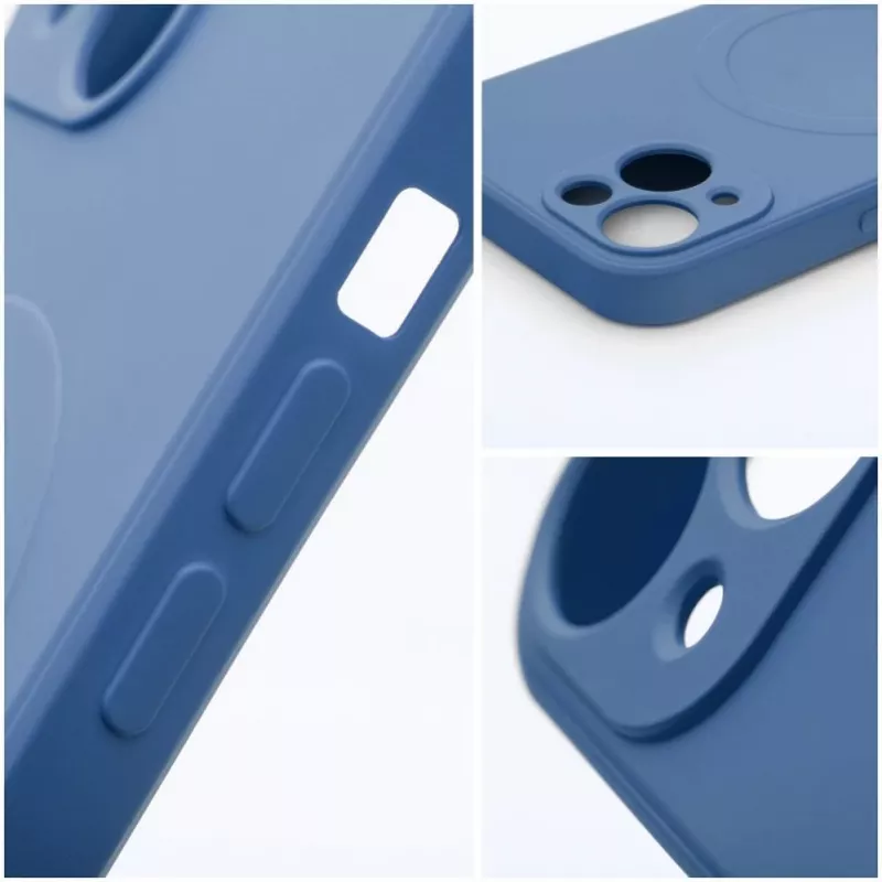 OEM Silikonowe etui MagSafe do Apple iPhone 16 z ochroną aparatu - Niebieski
