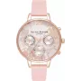 Olivia Burton Women's Celestial Watch OB16CGS07 - 34mm Rose Gold & Grey Leather