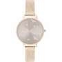 Zegarek damski OLIVIA BURTON Celestial OB16PQ04 - 34mm, koperta ze stali szlachetnej w kolorze różowego złota, szary skórzany pasek, kwarcowy analogowy