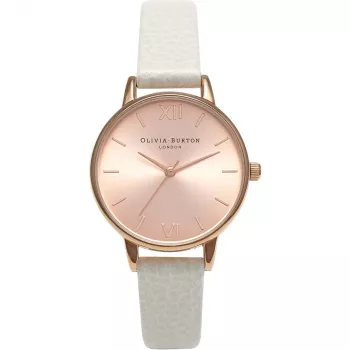 Zegarek damski Olivia Burton Midi Dial OB14MD21 - 38mm różowe złoto, stal nierdzewna