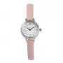 Zegarek damski OLIVIA BURTON Mini Dial OB16MC59 - Koperta ze stali nierdzewnej w kolorze różowego złota, biała tarcza, szary skórzany pasek, 23 mm